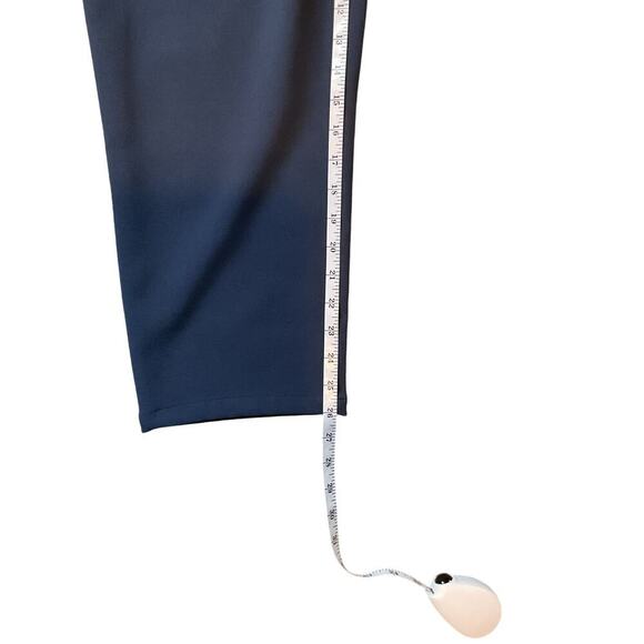 Nine West Straight Ankle Trouser. Navy Blue. Size Large. - Picture 4 of 6
